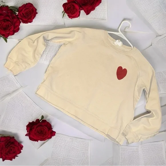 SEZANE BOBO CHOSES Heart Sweatshirt Size S - Picture 4 of 10